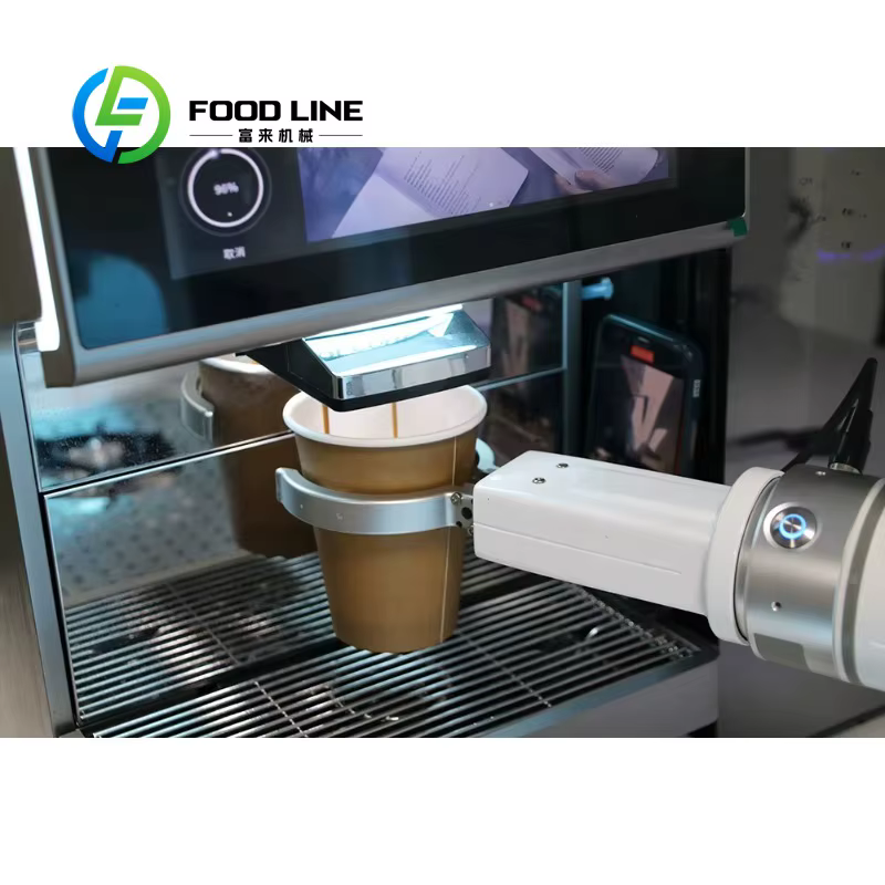 Machine à café robotisée automatique moderne et personnalisée avec fonction latte art pour les services de restauration et les cafés commerciaux