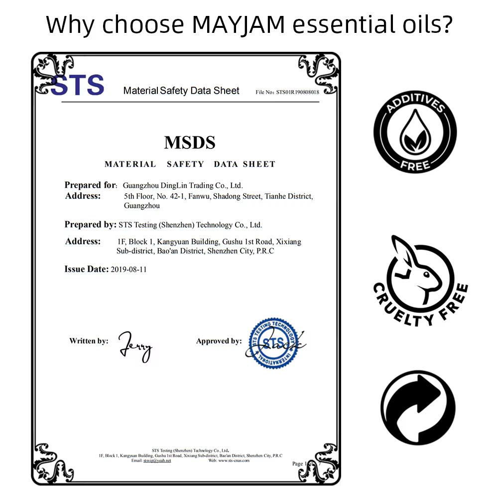 MAYJAM 100ML huiles essentielles d'arôme pur cannelle romarin bois de cèdre citronnelle huile d'arbre à thé pour Massage humidificateur savons bougie