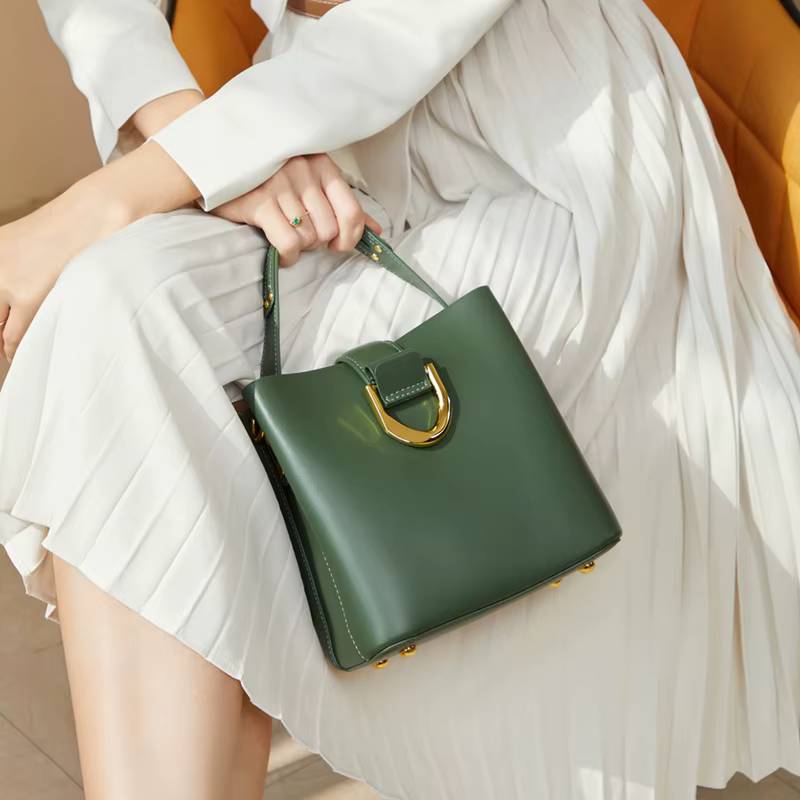 Sac à main 100% cuir véritable pour femmes, sacoche décontractée à bandoulière, fourre-tout