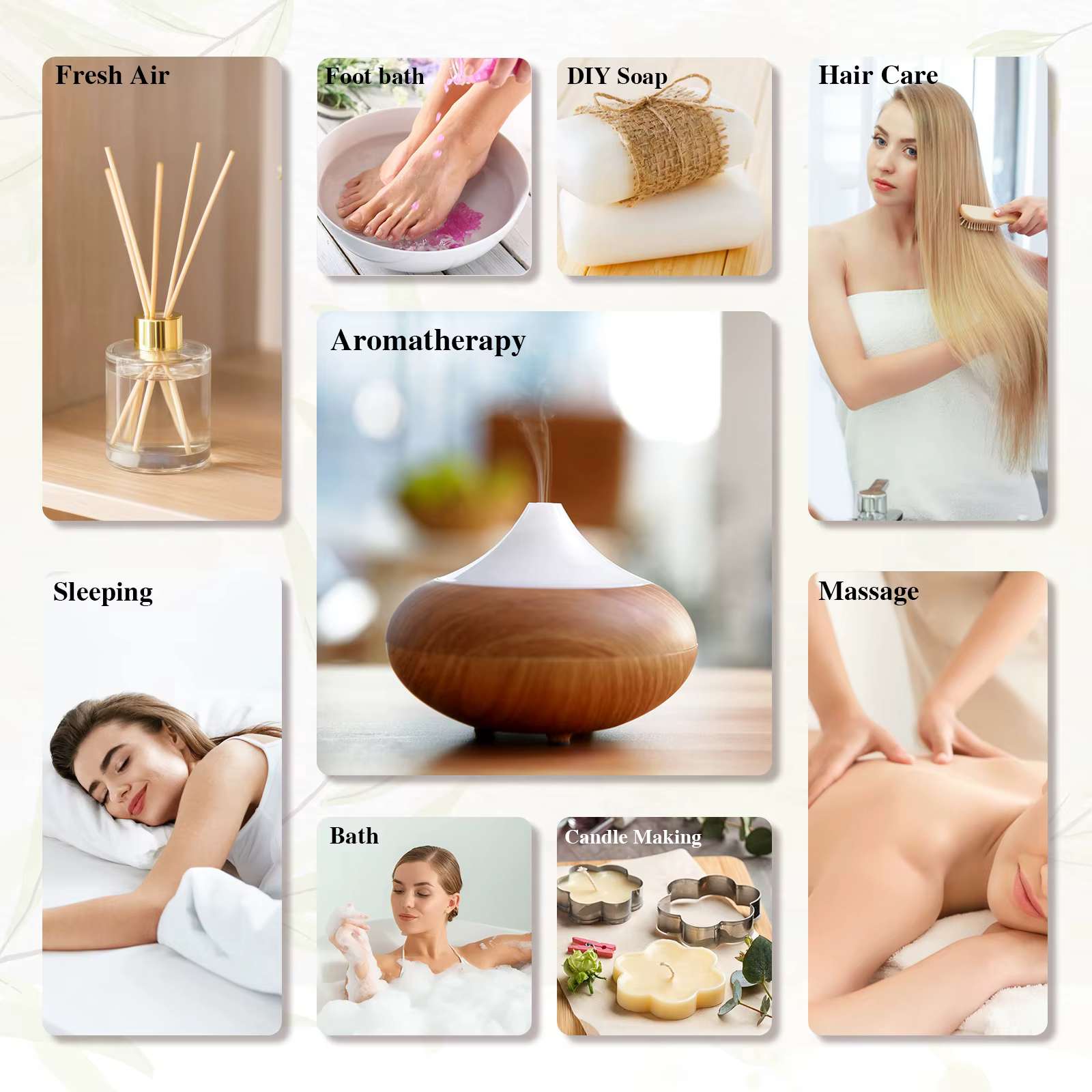 MAYJAM 100ML huiles essentielles d'arôme pur cannelle romarin bois de cèdre citronnelle huile d'arbre à thé pour Massage humidificateur savons bougie