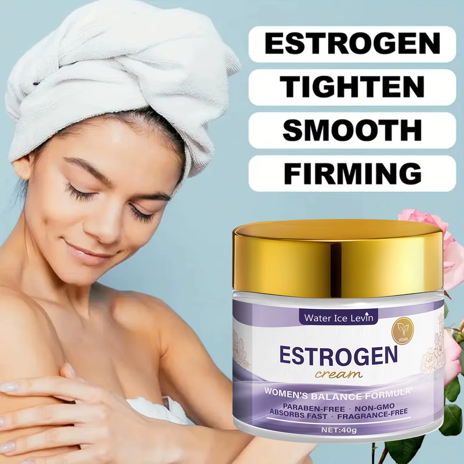 Crème à l'estrogène au venin d'abeille et à la vitamine E - Formule hydratante et nourrissante pour une peau plus douce et sûre