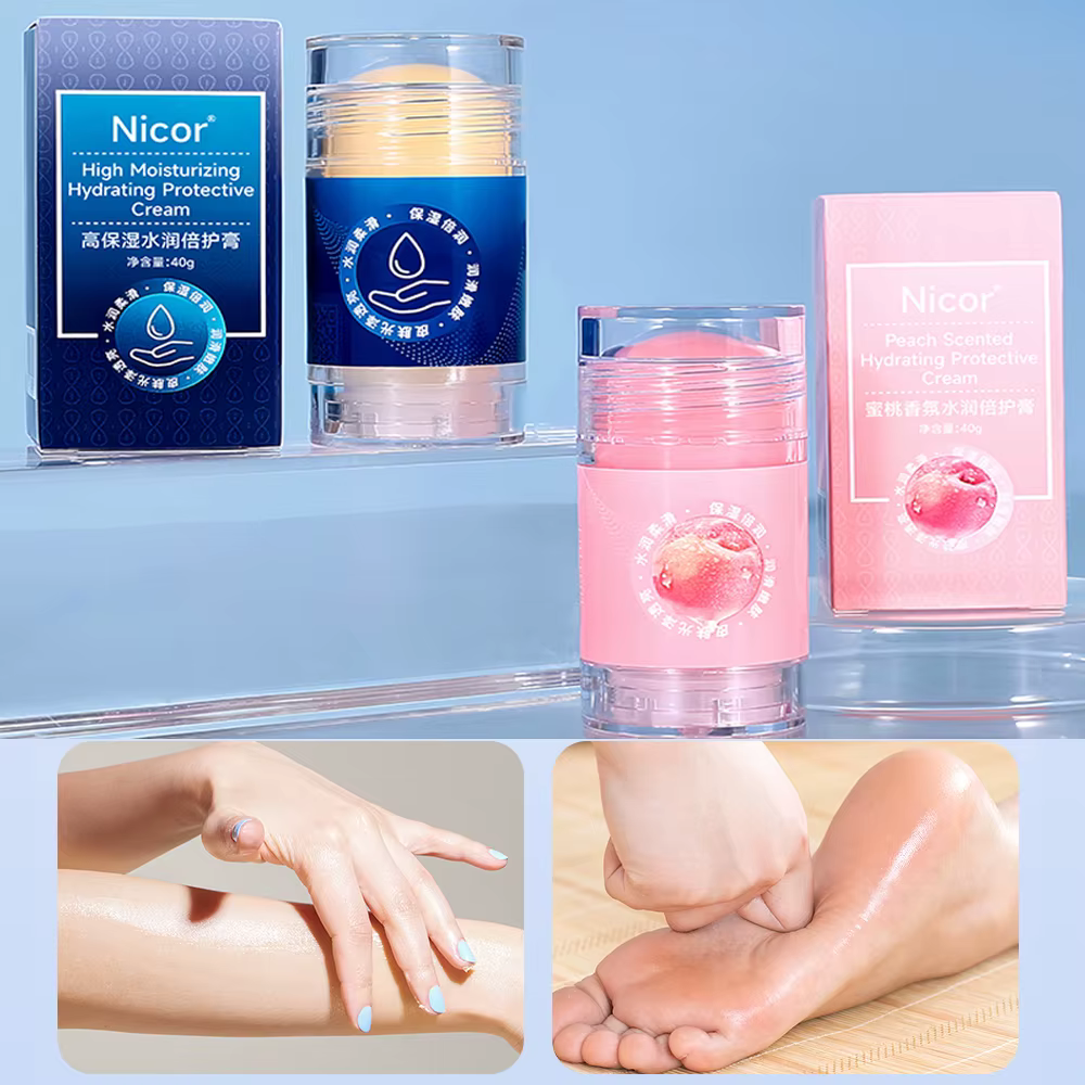 Crème hydratante et hydratante pour les pieds pour peaux sèches