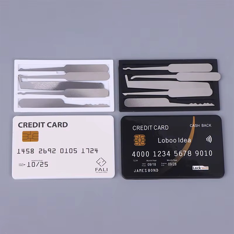 Coffret d'outils à main indispensables pour les amateurs de serrurier, nouvelle mise à niveau et épaissir une boîte à outils pour cartes portables classiques