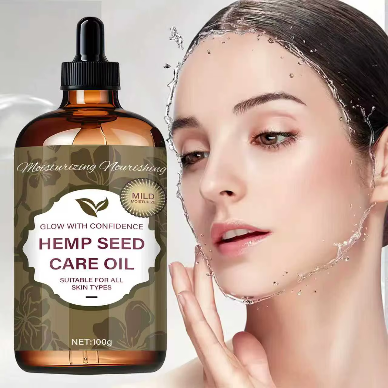 Huile de soin des graines de chanvre – Texture légère et délicate