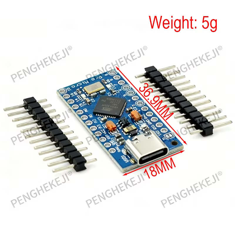 Pro Micro utilise le programme de mise à jour USB Atmega32U4 5V/16M pour carte de développement MCU