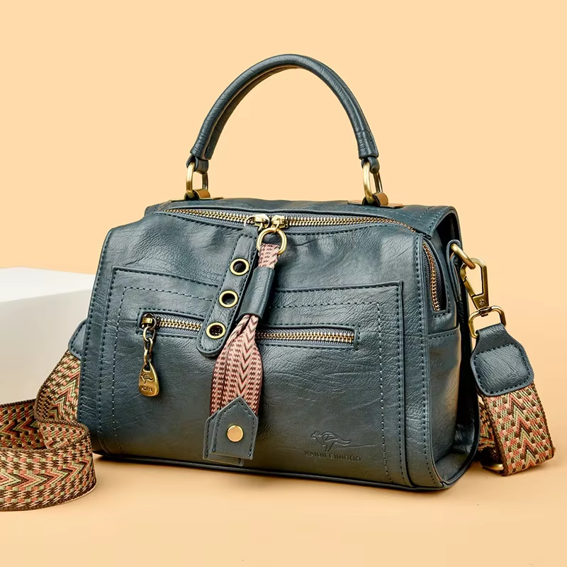 Sac à main en cuir de bonne qualité pour femmes, sacs à bandoulière de luxe de styliste, grande capacité, sacoche de marque, 2024