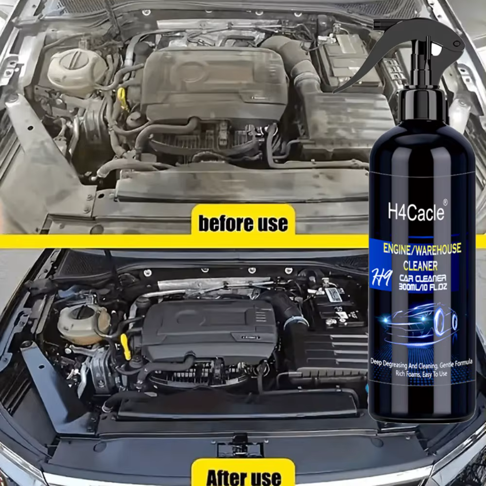 Nettoyant pour entrepôt de moteur, Spray brillant, protection du moteur, dégraissant, dépoussiéreur et huile lourde, sans rinçage, entretien de voiture