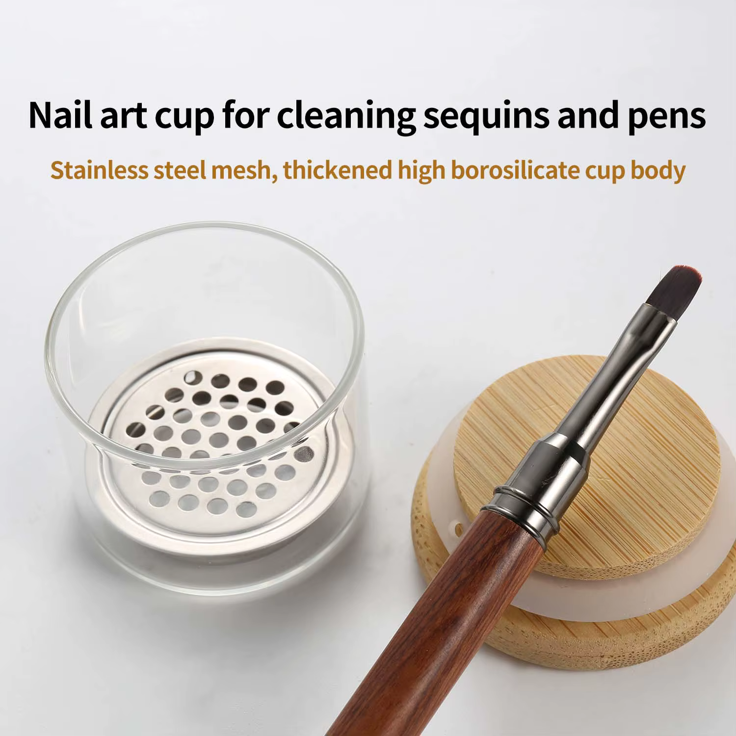 Tasse de nettoyage de brosse à ongles