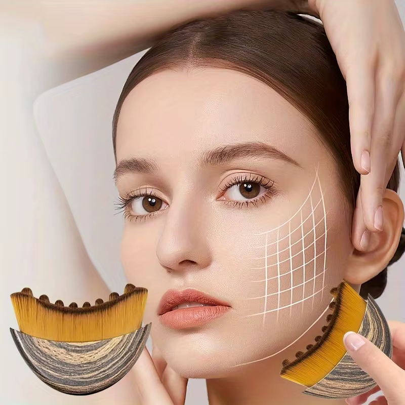 Brosse de drainage lymphatique pour le visage et le corps