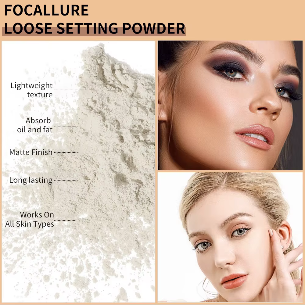 Poudre de maquillage naturelle pour le visage