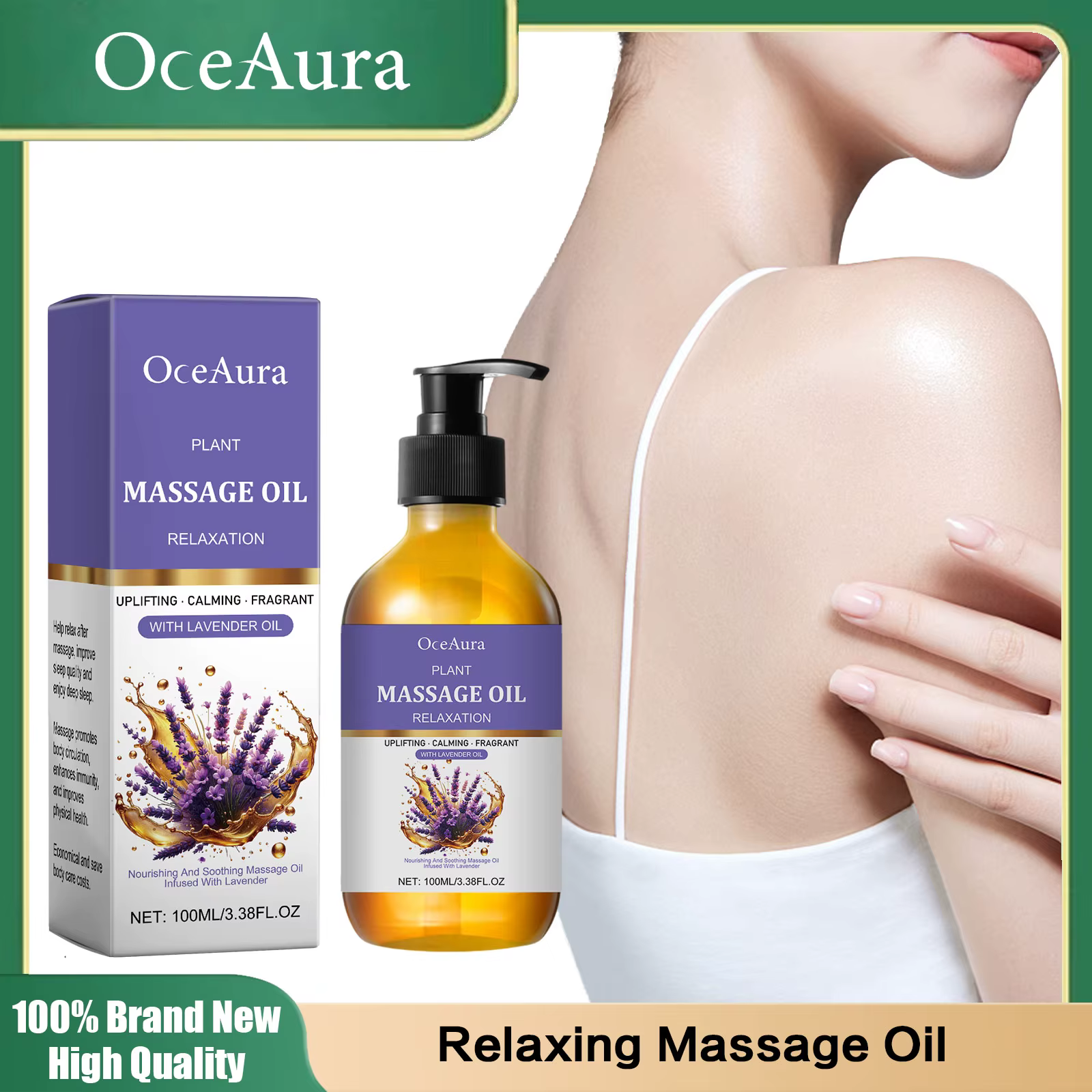 Huile de Massage relaxante à la lavande