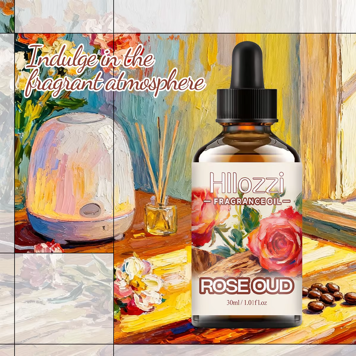 Huile parfumée ROSE OUD pour une nutrition intense