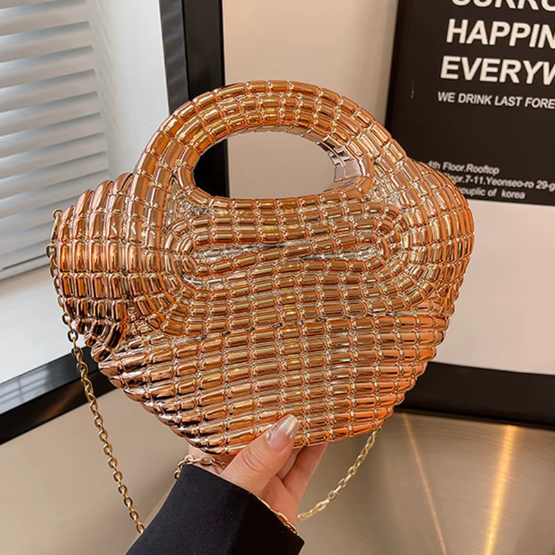 Sac à main en acrylique élégant pour femmes, sacs à bandoulière de styliste, sacoche pour fête et usage quotidien