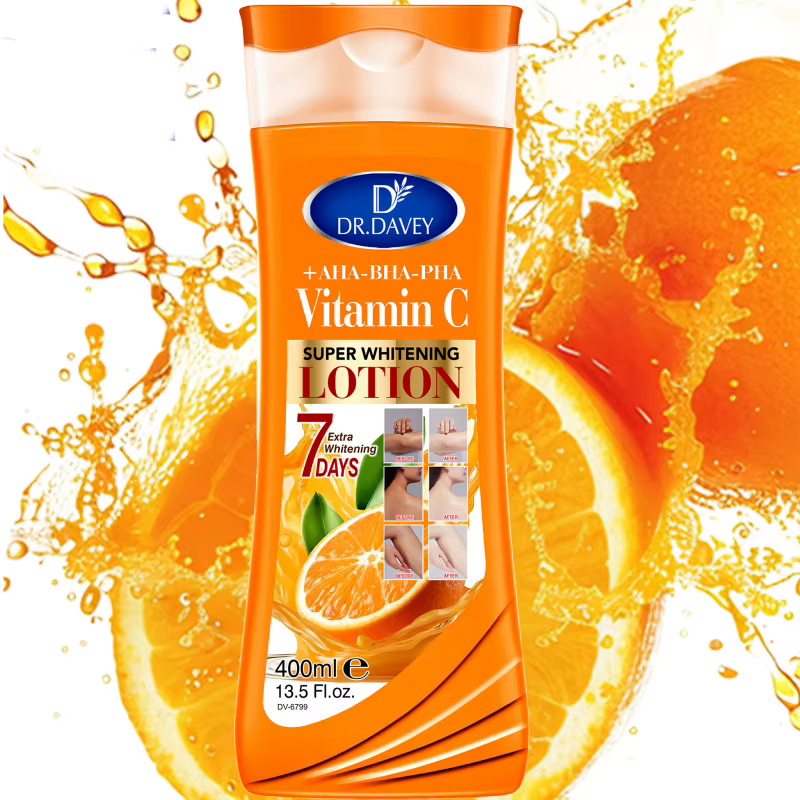 DR.DAVEY VITAMIN C body lotionGrande capacité400MLLotion corporelle hydratante et rafraîchissante Four Seasons