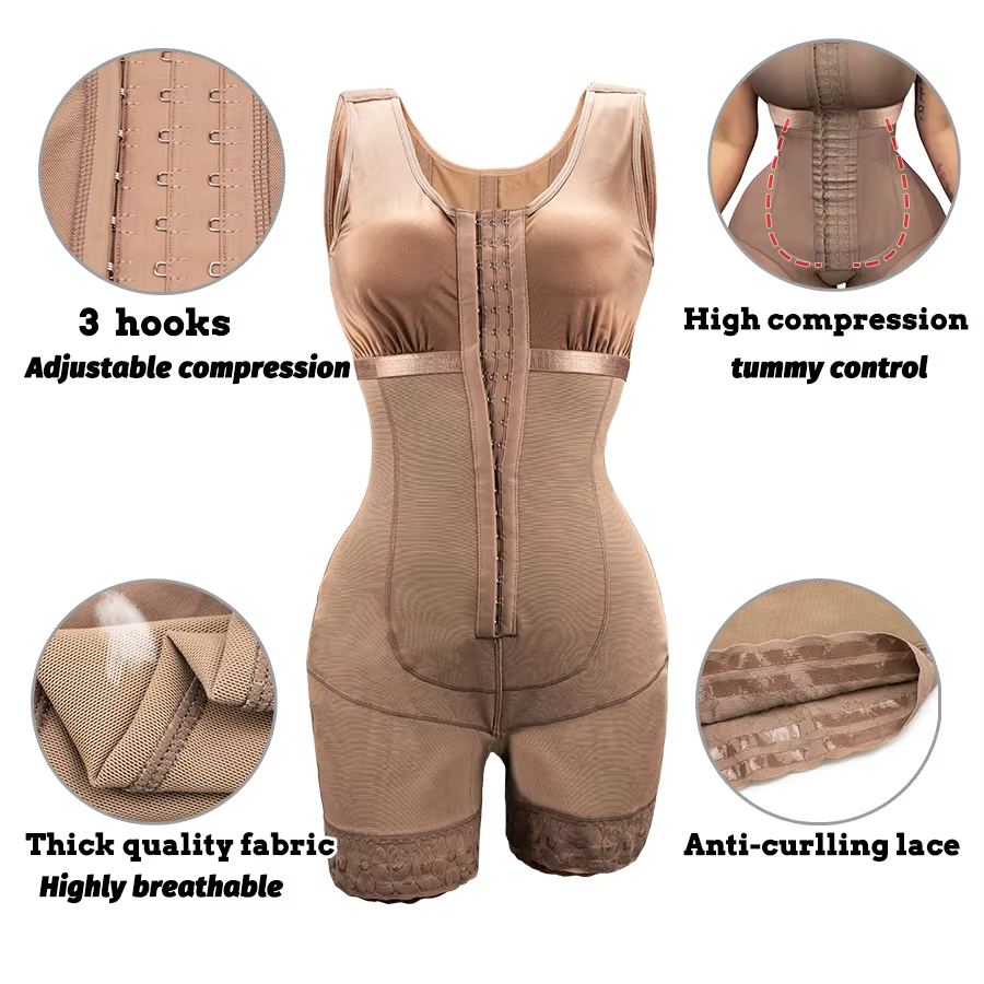 Minceur Fajas ceintures colombien Shaper Compression Corset gaine correctrice ventre contrôle body bout à bout femmes Shapewear