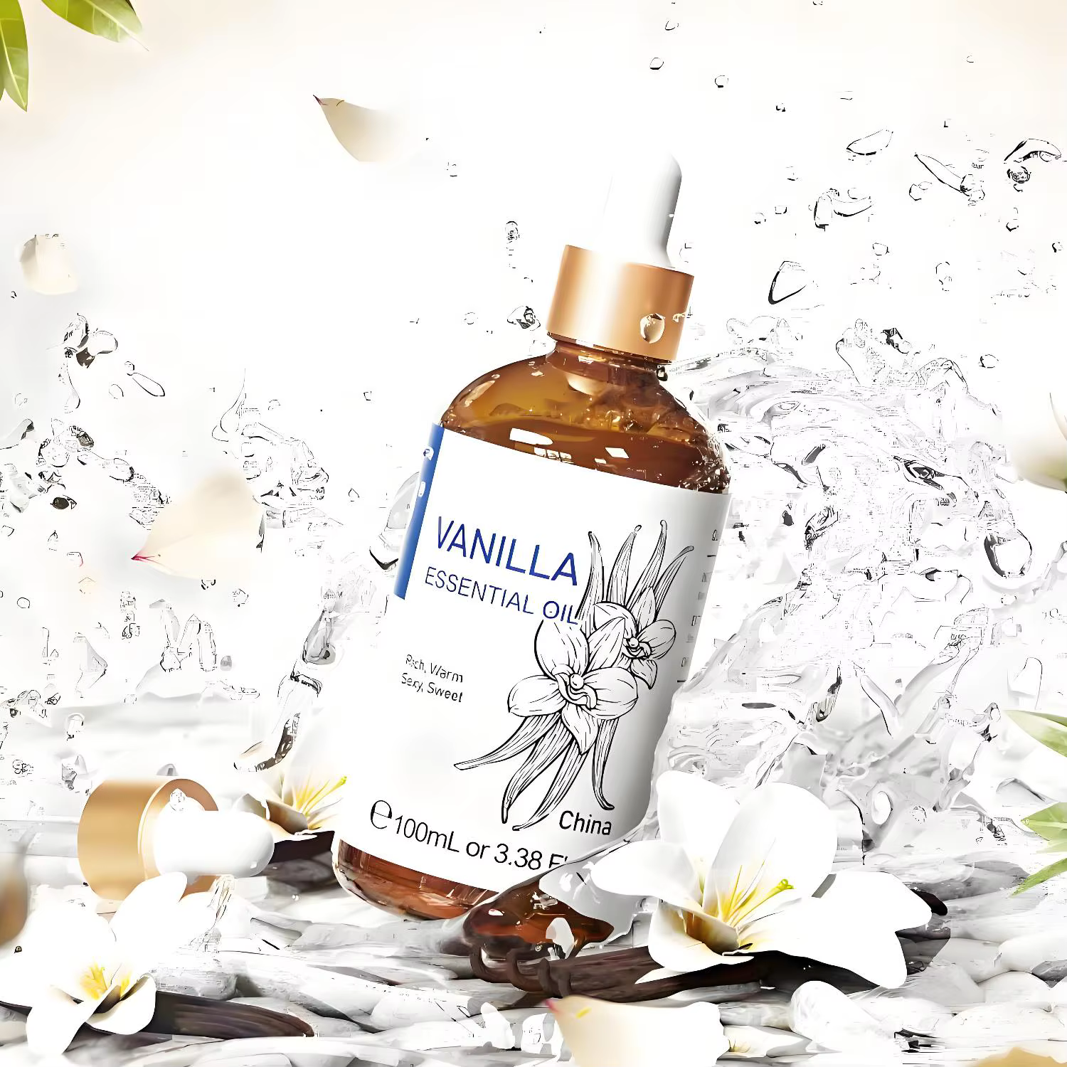 HIQILI huile essentielle de vanille 100ML pour diffuseur fabrication de bougies encens doux Orange lavande jasminum Massage soins du corps