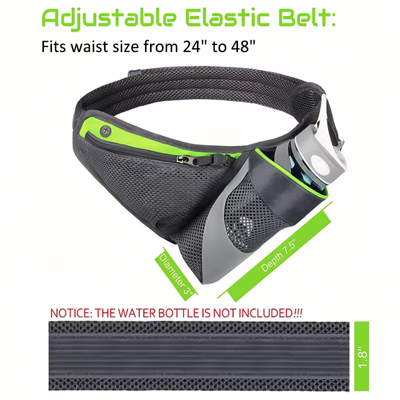 Ceinture de course d'hydratation avec porte-bouteille d'eau, sac de téléphone pour hommes et femmes, fitness, marathon, marche, jogging