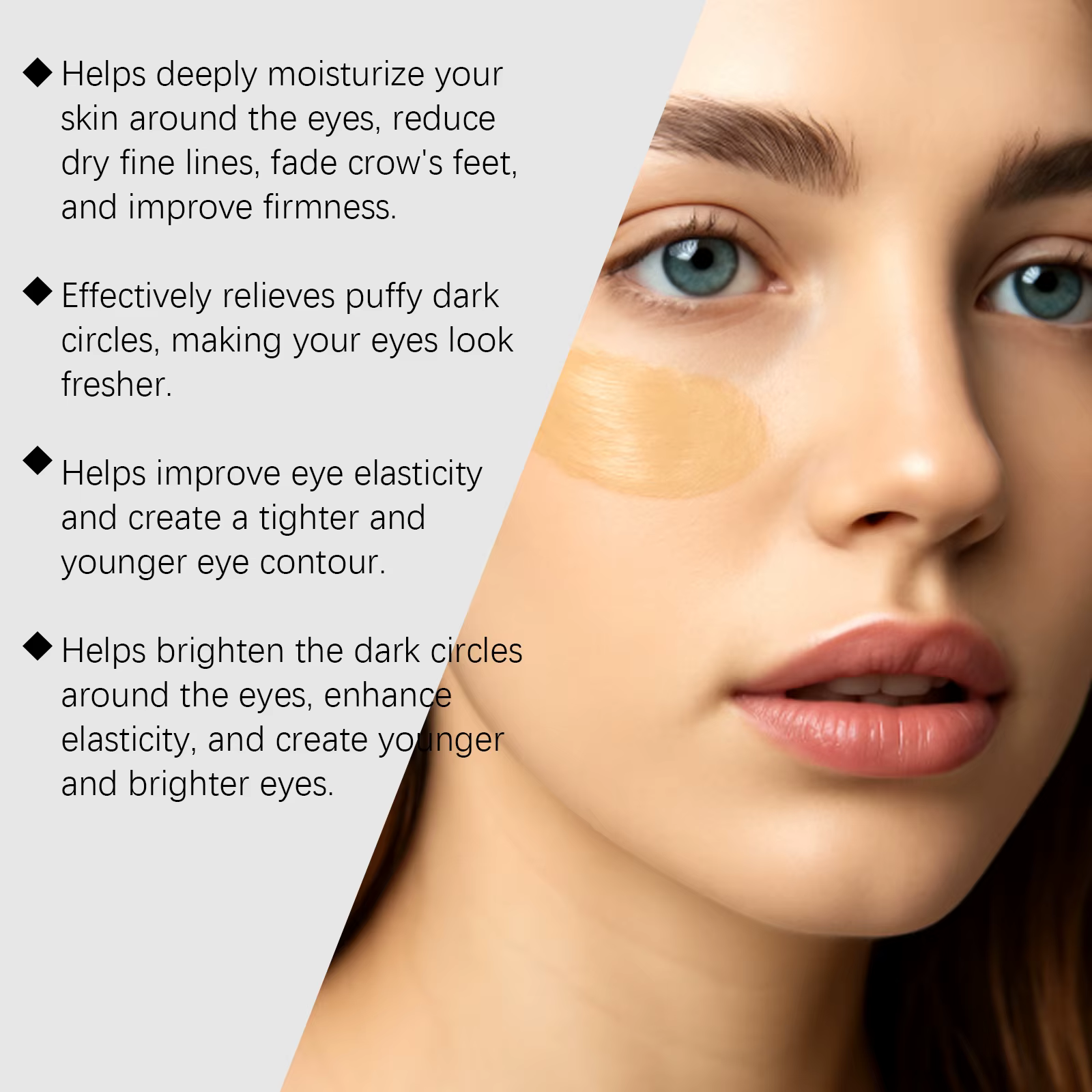 Crème de soin instantanée pour les yeux