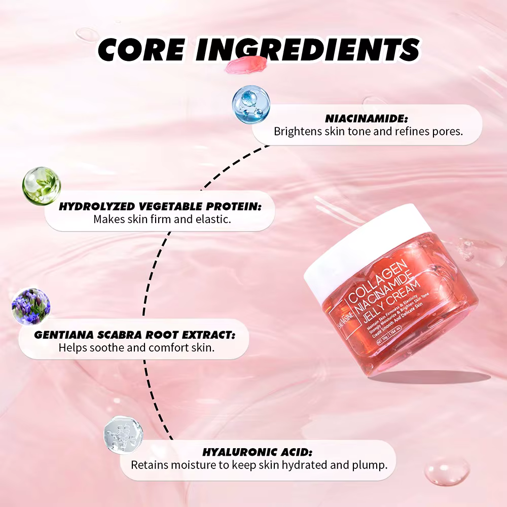Crème de gelée de collagène Niacinamide