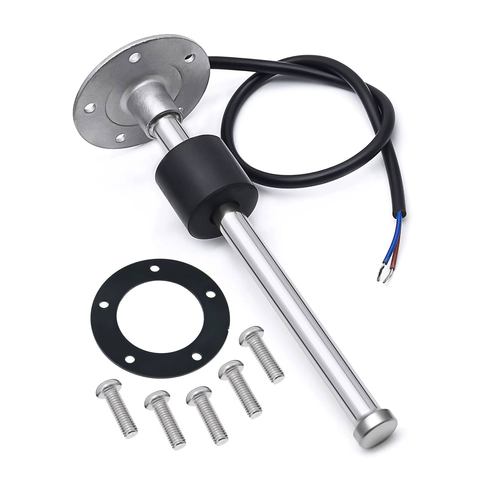 Jauge de niveau de carburant 7 couleurs, 2 "52mm + capteur de niveau de flotteur de carburant 0-190 Ohm pour camping-car marin, indicateur de niveau de réservoir d'huile de voiture 9-32V