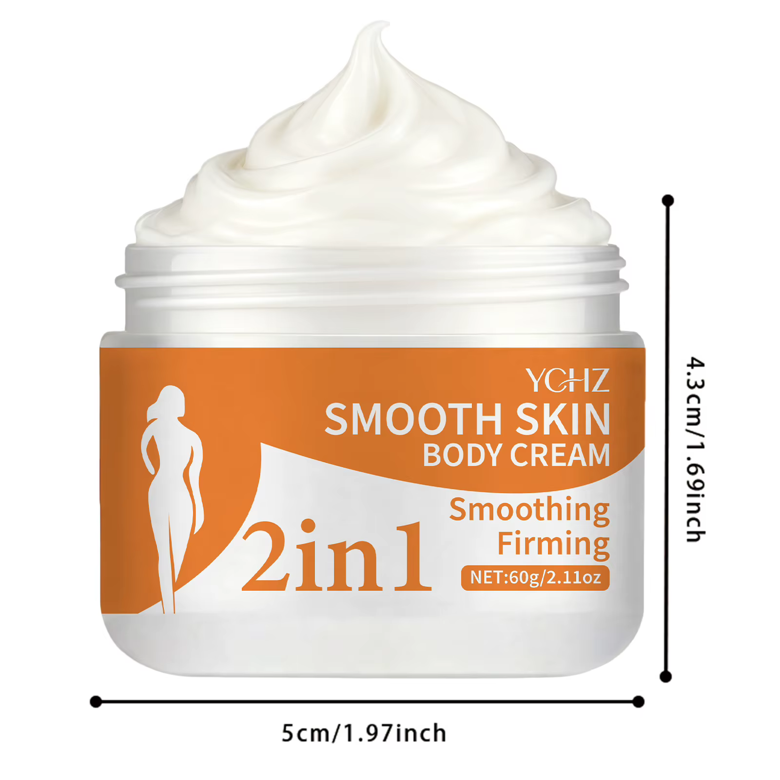 Crème thermique hydratante pour le corps 2-en-1 - Raffermissante et liftante - Beurre de karité et extraits de plantes