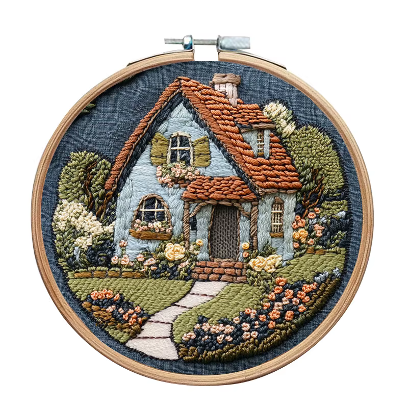 Nouveau Kit de broderie Original, Kit de matériel en tissu fait à la main, aiguille et fil créatifs faits à la main, anglais
