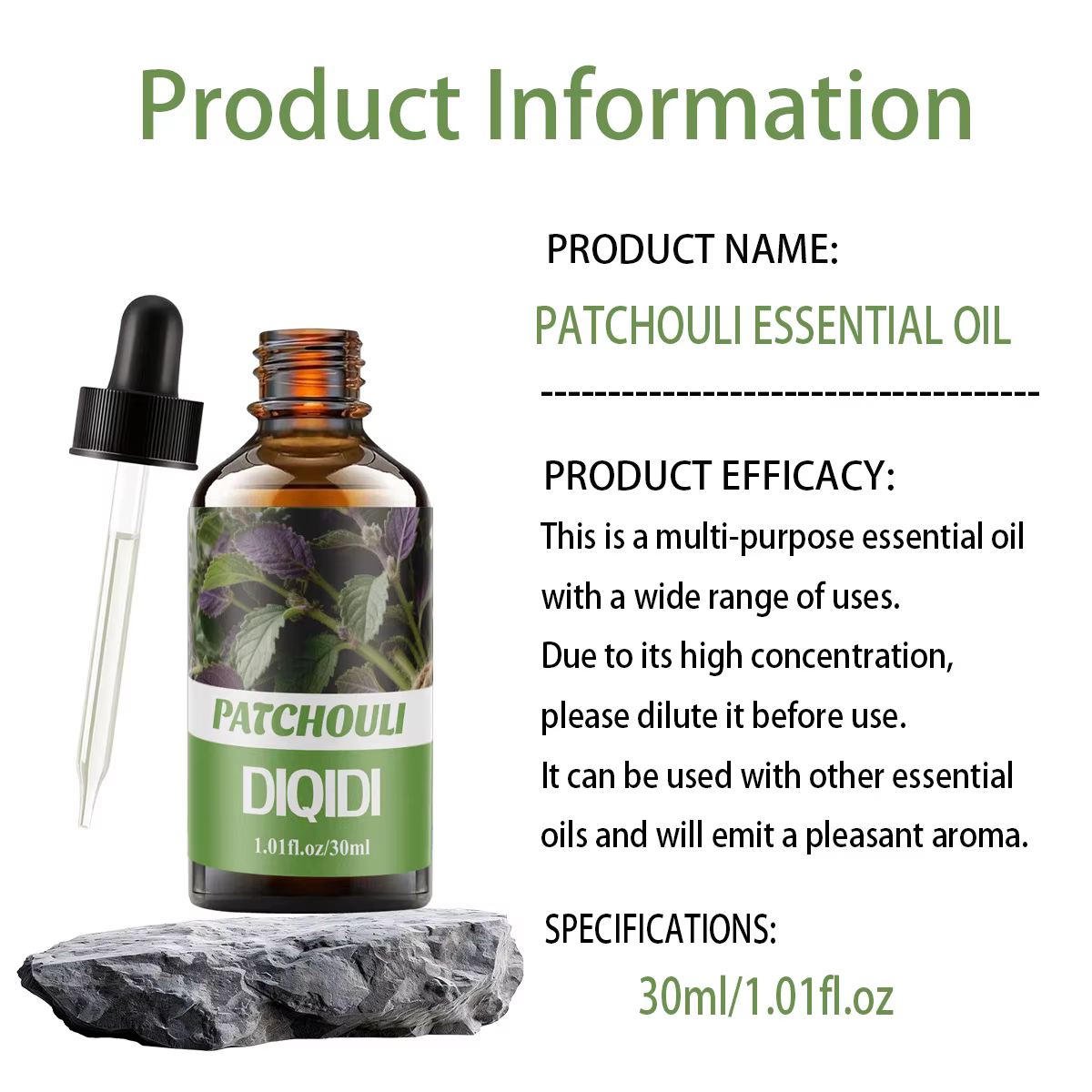 Huile essentielle de patchouli