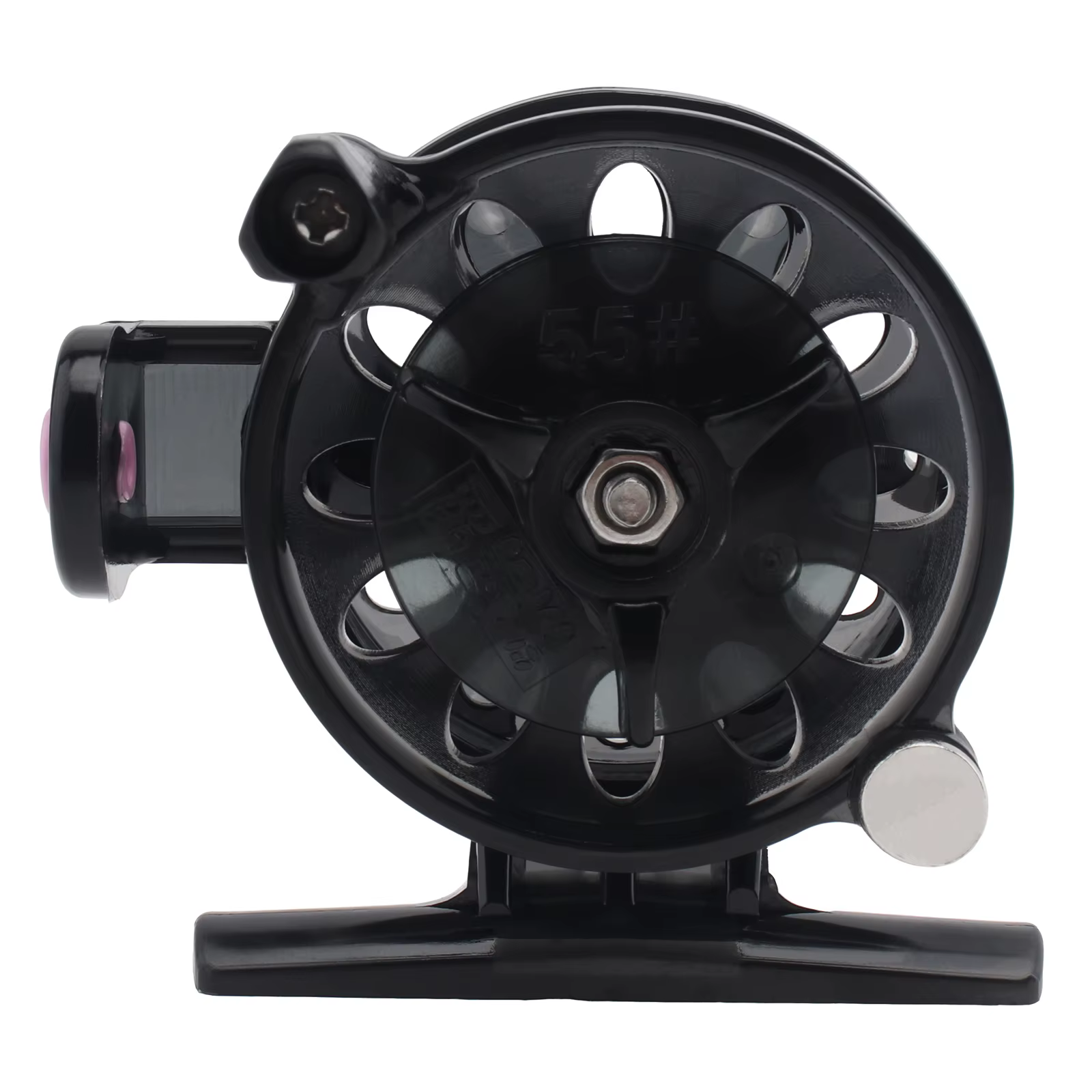 Moulinet de pêche portable mini 1:1 pour droitier, moulinet de pêche à la carpe en hiver sur glace, équipement de pêche extérieur