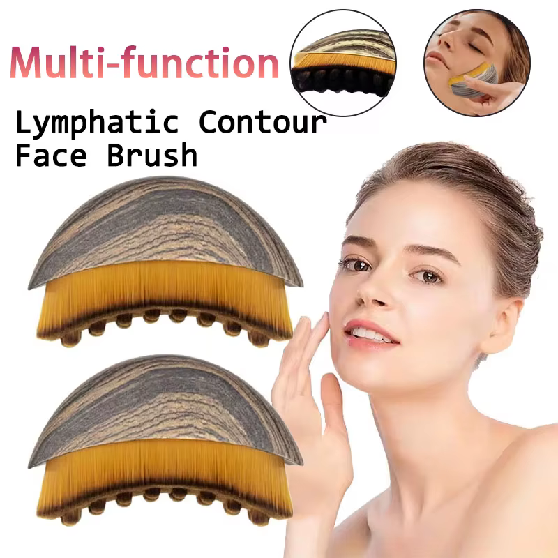 Brosse de drainage lymphatique multifonction pour le visage et le corps