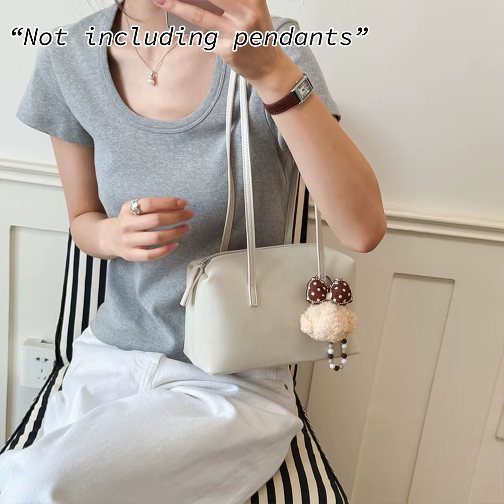 Sac de bowling portable pour femmes, sac sous le bras tendance et rétro, simple et de grande capacité. Sac à bandoulière