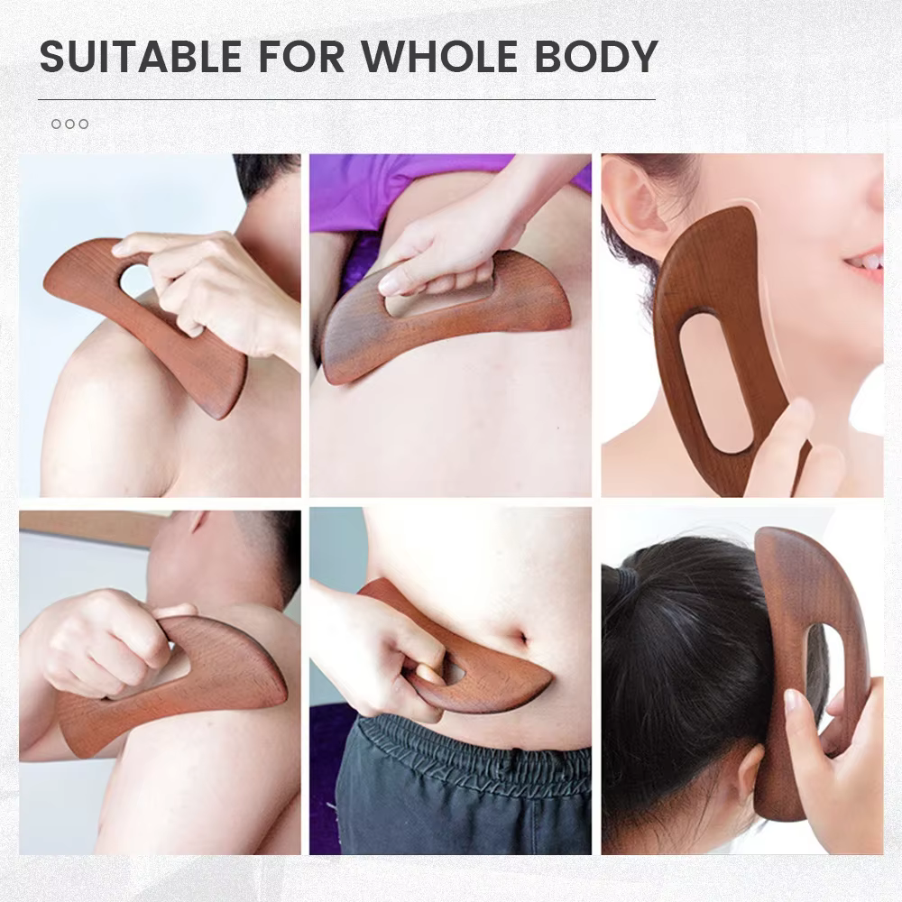 Soins de santé minceur Guasha conseil bois thérapie bâton de Massage Drainage lymphatique masseur grattage pour la Relaxation et la récupération