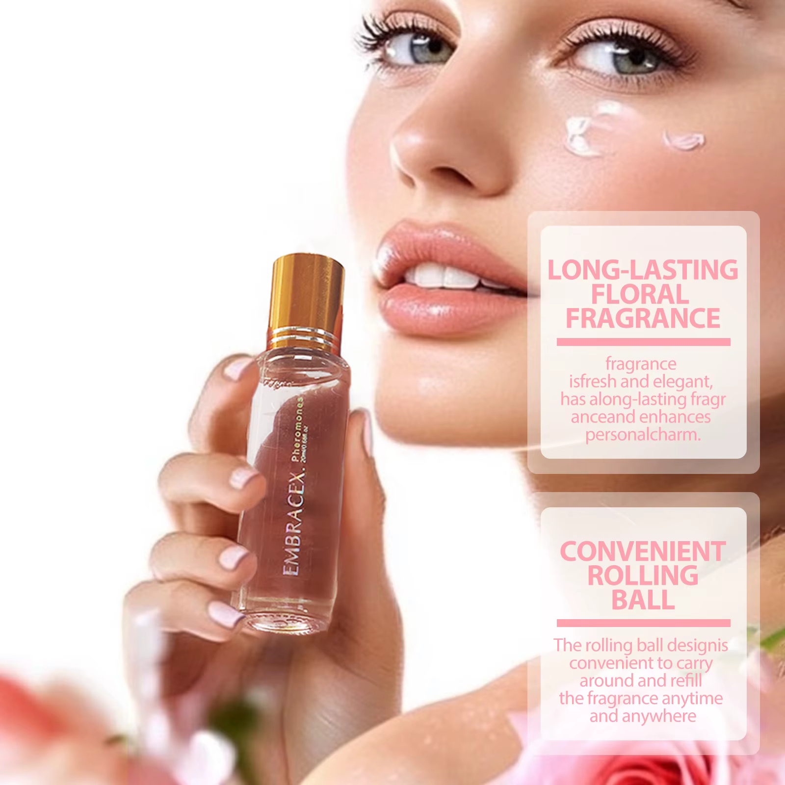 Huiles essentielles aux phéromones 20 ml, huile aux phéromones pour femmes, roll-on, parfum longue durée, cadeaux