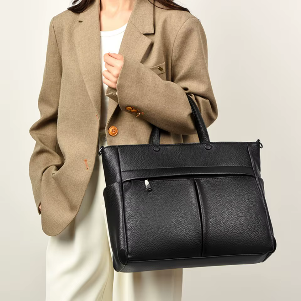 Sac à main pour ordinateur portable 14 pouces, sac à main pour femme de qualité supérieure, sac à bandoulière pour femme, adapté aux magazines et carnets A4