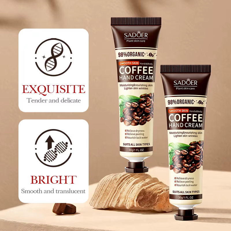 SADOER – ensemble de crème pour les mains au café