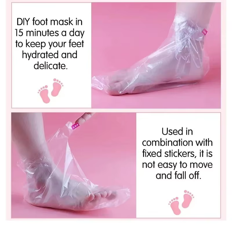 100 chaussettes jetables pour le soin des pieds - Masques hydratants