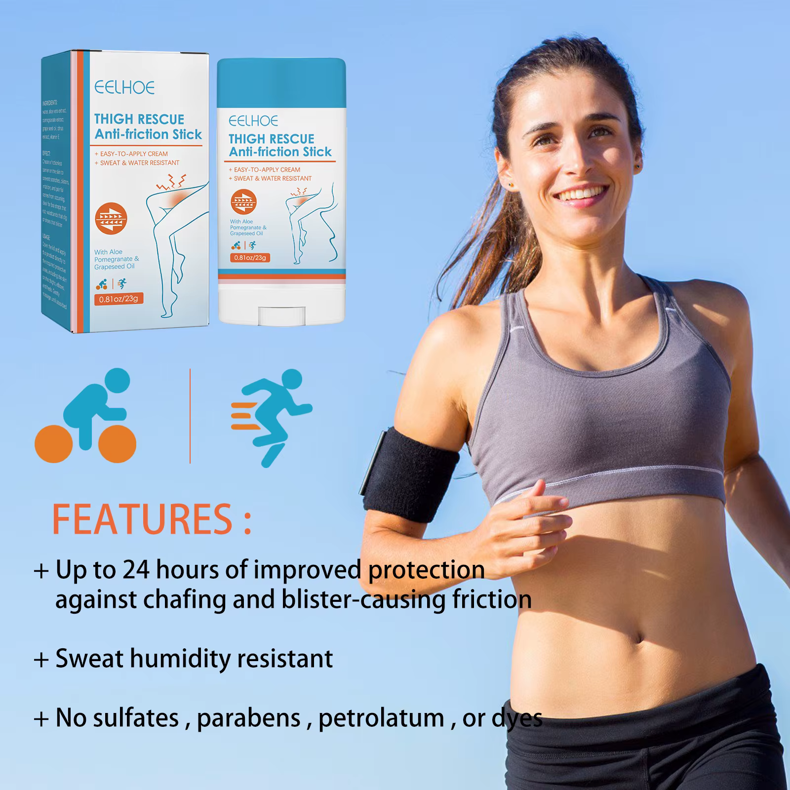 Crème Anti-Chafe pour Femme