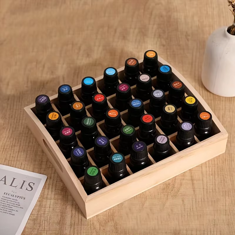 Boîte de stockage d'huiles essentielles
