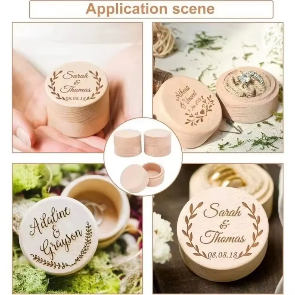 Nouvelle boîte en bois naturel