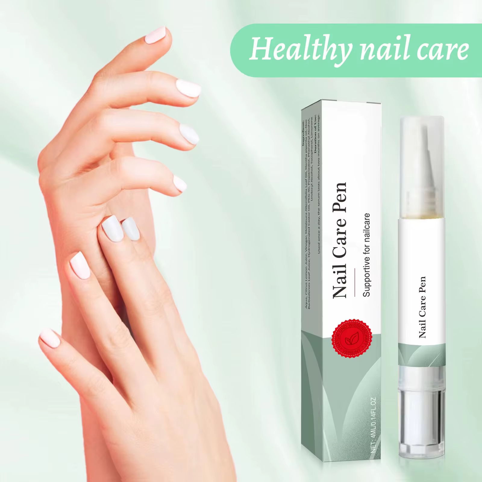 Stylo réparateur pour ongles enrichi en antioxydants 4 ml - Avec des huiles naturelles pour hydrater