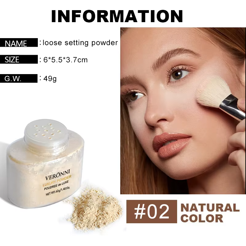 Poudre de maquillage naturelle pour le visage