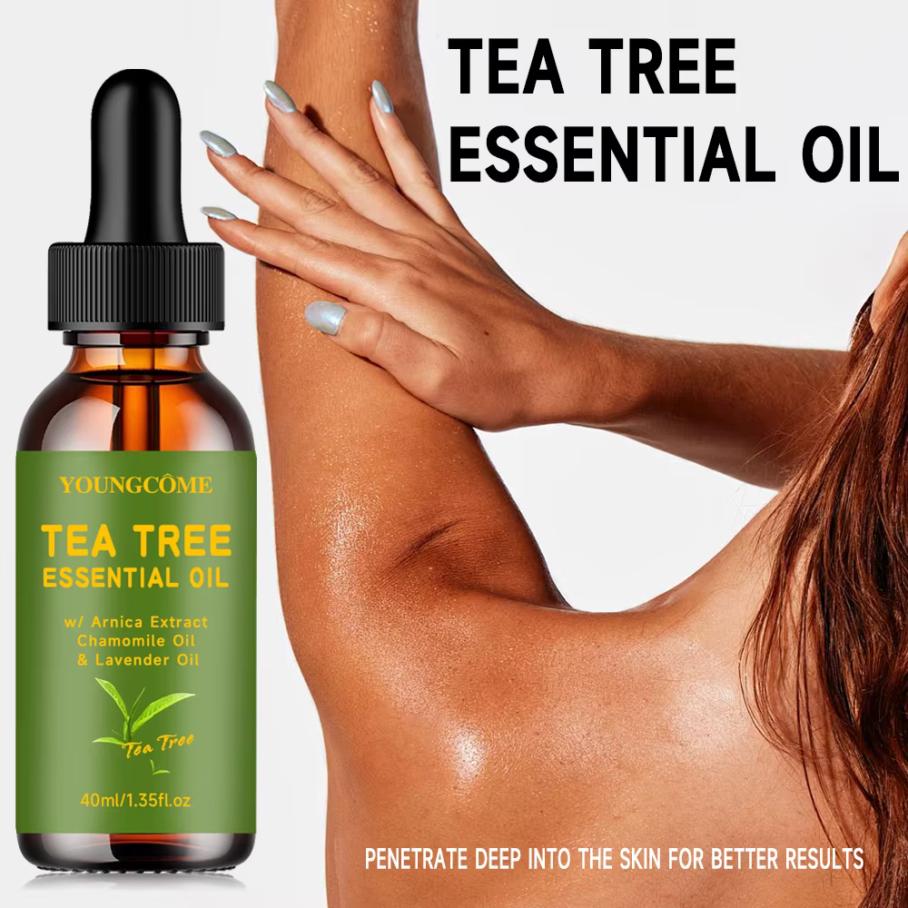 Huile essentielle d'arbre à thé pour soins de la peau