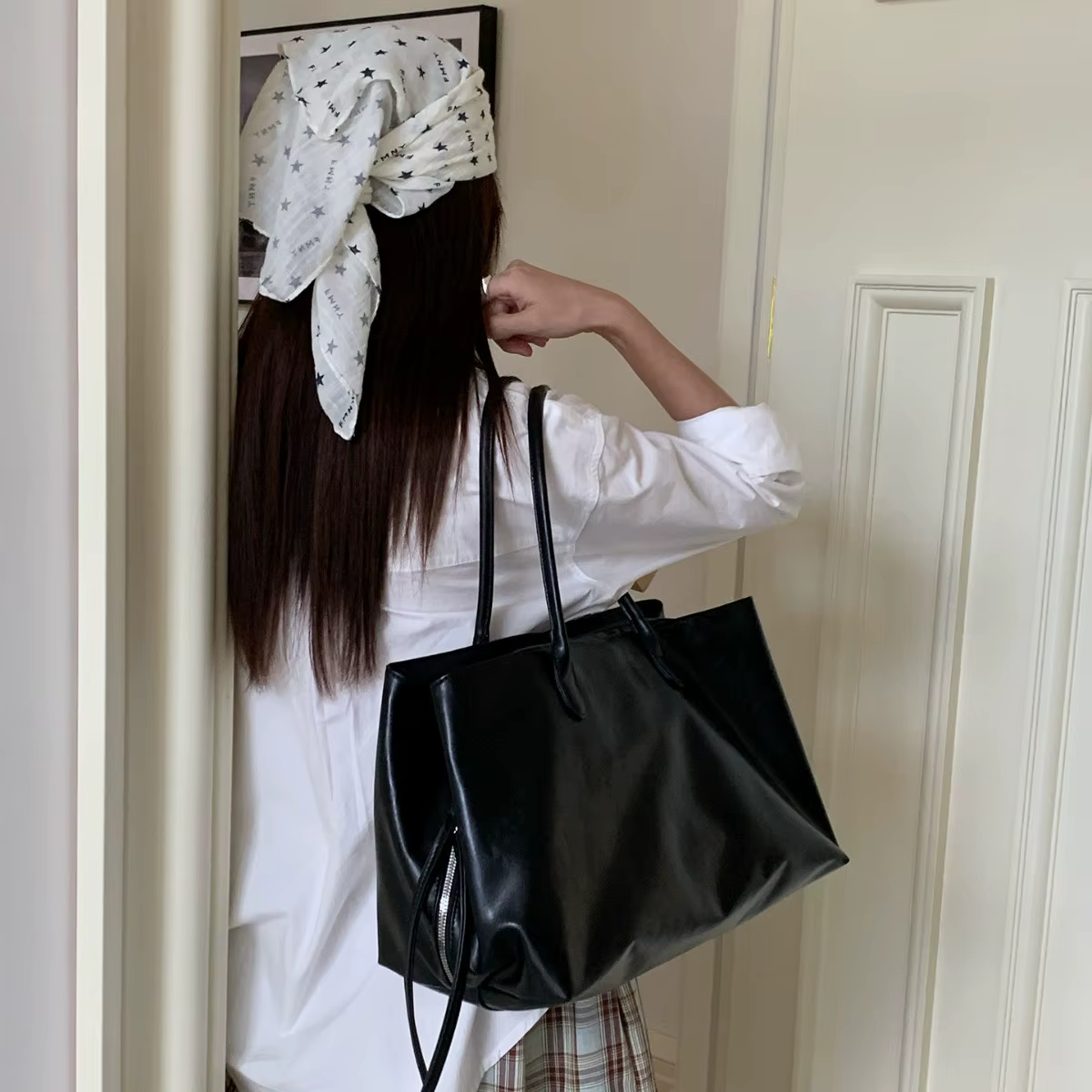 Sacs à main pour femmes, grande capacité, sac à bandoulière en cuir PU pour dames, sacs fourre-tout de grande taille, design de marque, sac de bureau pour les trajets quotidiens, Bolsa