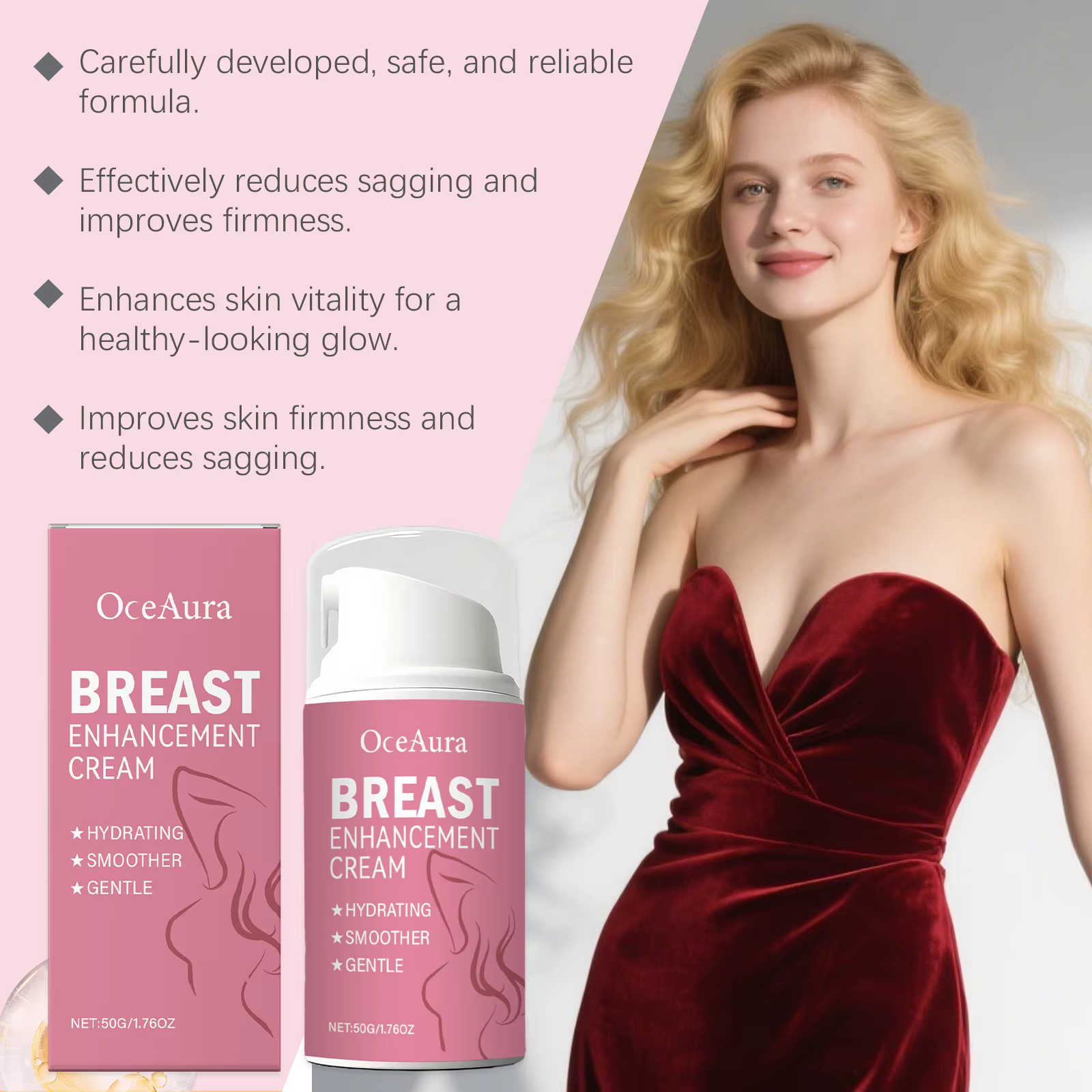 Crème de luxe pour buste et décolletage