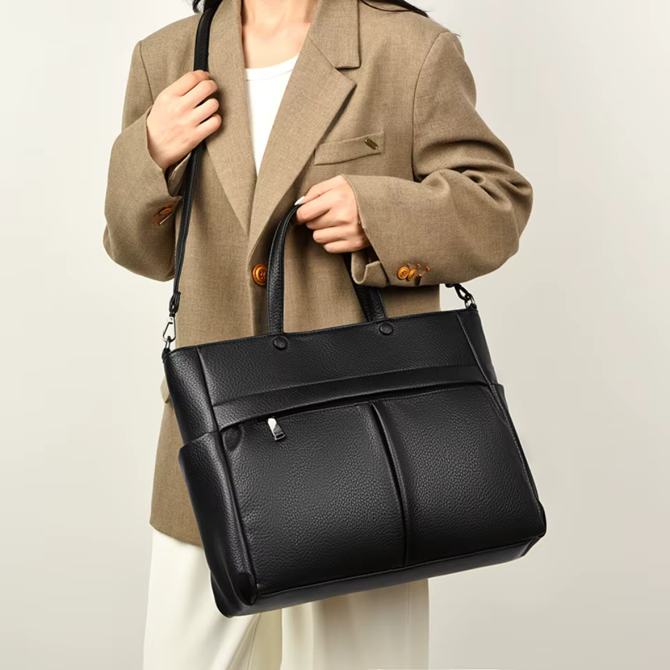 Sac à main pour ordinateur portable 14 pouces, sac à main pour femme de qualité supérieure, sac à bandoulière pour femme, adapté aux magazines et carnets A4
