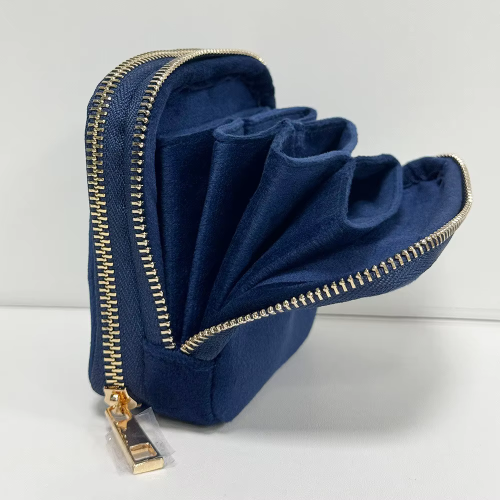 Sac de rangement pour bijoux, nouveau sac de rangement haut de gamme exquis de grande capacité, nouveau sac à main à fermeture éclair portable multifonctionnel pour voyage
