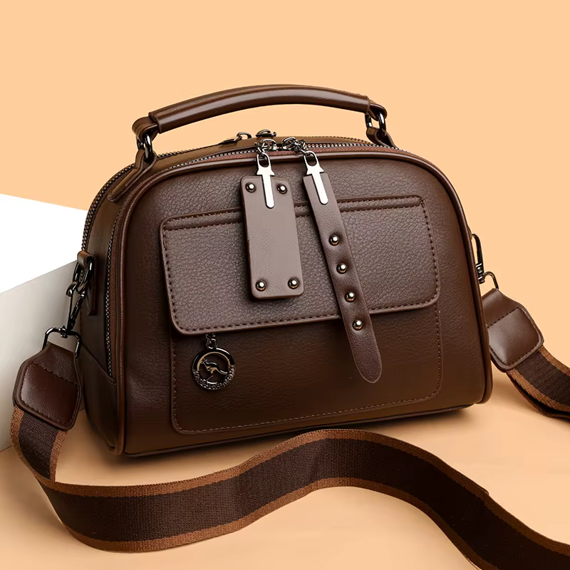 Sacs à main de luxe en cuir souple pour femmes, sacs de styliste à 3 couches, Sac à bandoulière pour dames, grande capacité, fourre-tout de Shopping