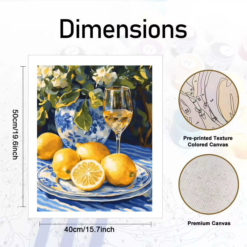 Peinture à l'huile par numéros, motif fruits frais, dessin sur toile, images DIY par numéros, décoration intérieure
