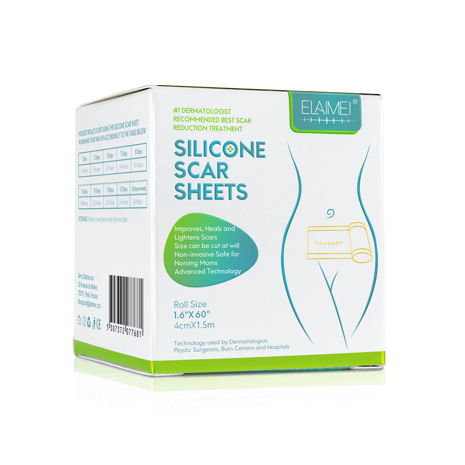 Feuilles de Cicatrices en Silicone