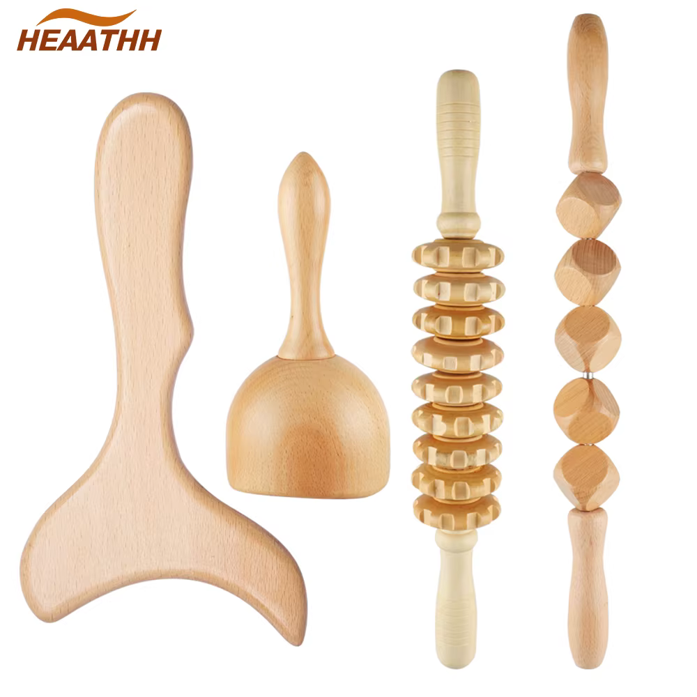 Masseur de Drainage lymphatique en bois