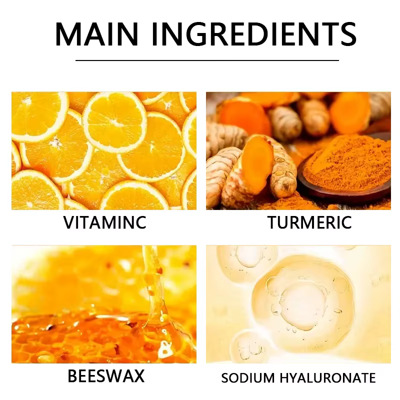 Masque à la cire pour les mains à la vitamine c et au curcuma